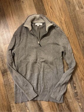 Calvin Klein Gray Half-Zip Men’s Sweater